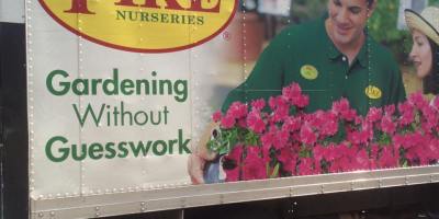 Pike Nursery delivering the Azaleas we planted in the front of Dearborn Park