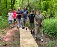 Eagle Scout project in Dearborn Park